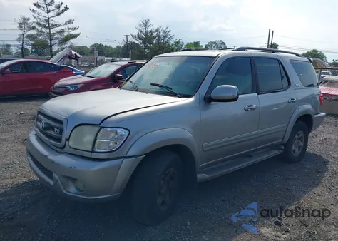 2002 Toyota Sequoia Sr5 V8 z USA, uszkodzony, nr VIN 5TDZT34A92S070079